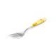 Sterling Silver Dessert Fork With Amber Mosaic, image 