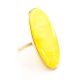 Oval Amber Ring In Gold, Ring Size: 11.5 / 21, image 