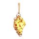 Handcrafted Amber Pendant In Gold The Rialto, image 