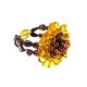 Multicolor Amber Bracelet The Chrysanthemum, image 