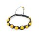 Iconic Shamballa Bracelet With Honey Amber Beads, image 