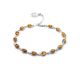 Link Amber Bracelet In Sterling Silver The Astrid, image 