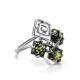 Green Amber Ring In Sterling Silver The Vernissage, Ring Size: 12 / 21.5, image 