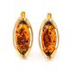 Amber Earrings In Gold-Plated Silver The Ballade, image 