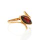 Exquisite Amber ring In Gold-Plated Silver The Adagio, Ring Size: 10 / 20, image 