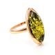 Luminous Amber Ring In Gold-Plated Silver The Ballade, Ring Size: 7 / 17.5, image 