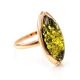Luminous Amber Ring In Gold-Plated Silver The Ballade, Ring Size: 12 / 21.5, image 