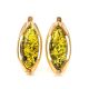 Amber Earrings In Gold-Plated Silver The Ballade, image 