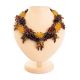 Multicolor Amber Necklace With Small Glass Beads The Fable, image 