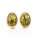 Amber Earrings In Gold-Plated Silver The Strauss, image 
