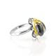 Amazing Silver Ring With Lemon Amber The Scarab, Ring Size: 13 / 22, image 