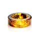 Bright Lemon Amber Band Ring The Magma, image 
