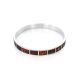 Cherry Amber Bracelet In Sterling Silver The London, image 