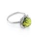 Lovely Amber Ring In Sterling Silver The Daisy, Ring Size: 12 / 21.5, image 