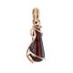 Drop Amber Pendant In Gold-Plated Silver The Flamenco, image 