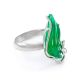 Green Synthetic Onyx Cocktail Ring In Sterling Silver The Serenade, Ring Size: Adjustable, image 
