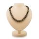 Black Amber Ball Beaded Necklace The Meteor, image 