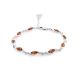 Amber Link Bracelet In Sterling Silver The Liana, image 