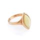 Leaf Cut Amber Ring In Gold The Amaranth, Ring Size: 6 / 16.5, image 