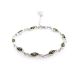 Green Amber Bracelet In Sterling Silver The Liana, image 