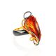 Adjustable Amber Ring In Gold Plated Silver The Rialto, Ring Size: Adjustable, image 