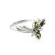 Wonderful Green Amber Ring In Sterling Silver The Verbena, Ring Size: 8 / 18, image 