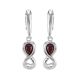 Cherry Amber Earrings In Sterling Silver The Amour, image 
