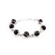 Cherry Amber Link Bracelet In Sterling Silver The Flamenco, image 