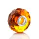 Faceted Amber Ball Charm, image 