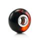 High Polished Cherry Amber Ball Charm, image 
