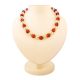 Amber And Silver Ball Beaded Necklace, image 