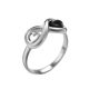 Sterling Silver Ring With Cherry Amber The Amour, Ring Size: 5 / 15.5, image 