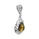 Drop Amber Pendant In Sterling Silver The Luxor, image , picture 4