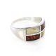 Multicolor Amber Ring In Sterling Silver The London, Ring Size: 10 / 20, image 