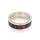 Minimalistic Silver Ring With Cherry Amber The London, Ring Size: / 22.5, image 