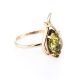 Floral Amber Ring In Gold The Tulip, Ring Size: 8.5 / 18.5, image 