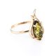 Floral Amber Ring In Gold The Tulip, Ring Size: 8.5 / 18.5, image 