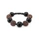Designer Amber And Metal Beaded Bracelet The Ariadna, image 