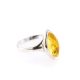 Lemon Amber Ring In Sterling Silver The Amaranth, Ring Size: 10 / 20, image 