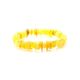Honey Amber Beaded Stretch Bracelet, image 