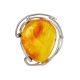 Handmade Amber Brooch In Sterling Silver The Rialto, image 
