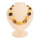 Bold Multicolor Amber Beaded Necklace, image 