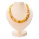 Honey Amber Beaded Necklace, image 