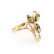 Green Amber Ring In Gold The Verbena, Ring Size: 6.5 / 17, image 
