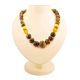 Multicolor Large-To-Small Amber Beaded Necklace, image 