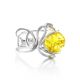 Adjustable Lemon Amber Ring In Sterling Silver The Flamenco, Ring Size: Adjustable, image 