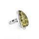 Stunning Handcrafted Amber Ring In Sterling Silver The Lagoon, Ring Size: 9 / 19, image 
