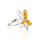 Lemon Amber Ring In Sterling Silver The Verbena, Ring Size: 9.5 / 19.5, image 