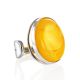 Gorgeous Honey Amber Ring In Sterling Silver The Glow, Ring Size: Adjustable, image 