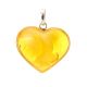 Lemon Amber Heart Pendant The Declaration, image 